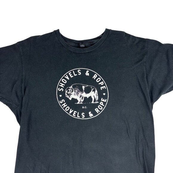 Tultex Tops - Shovels & Rope Shirt Size Extra Large Black Band Tee